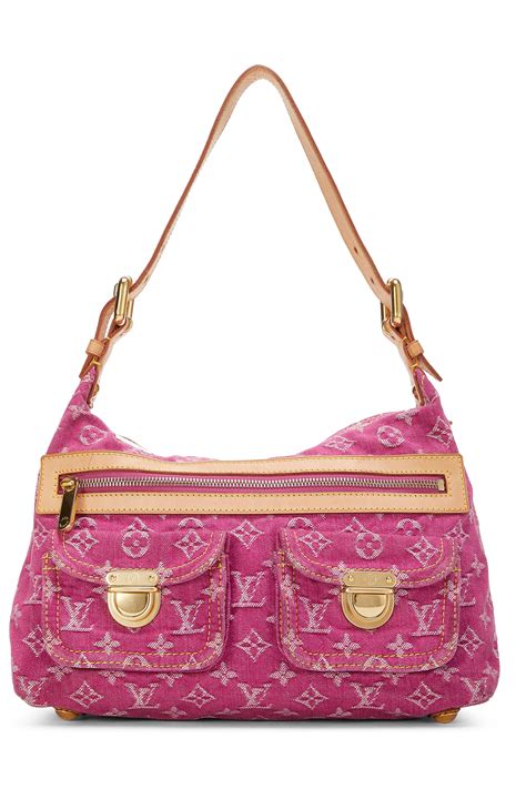 lv pink bags|louis vuitton pink denim bag.